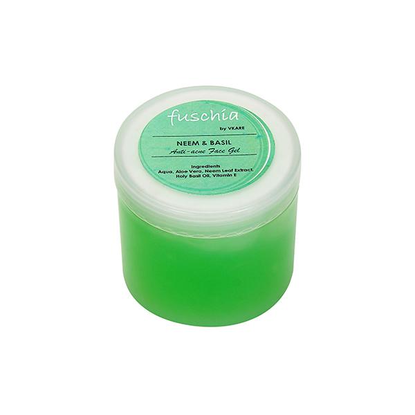 Fuschia Anti Acne Face Gel - Neem & Basil 100 gm - Face Gels