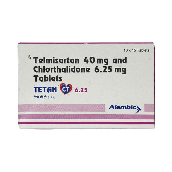 Tetan CT 6.25mg Tablet 15'S - Hypertension-Ang