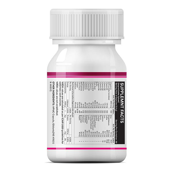Inlife Multivitamin & Minerals Capsule - Women 60's - Women Health