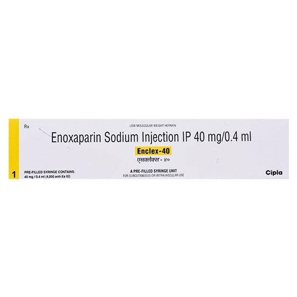 Enclex 40mg Injection(Pfs) 0.4ml - Blood Clot-Ant