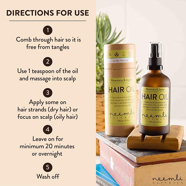 Neemli Naturals Rosemary & Jojoba Oil Hair Oil 100 ml - Hair Oils