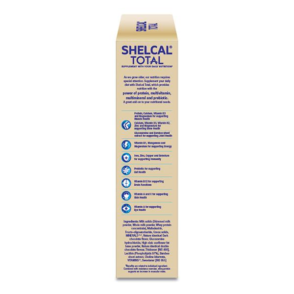 SHELCAL TOTAL NO ADDED SUGAR VANILLA FLAVOUR Powder 200g - Multi-Vitamins