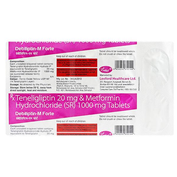 DEBILIPTIN M FORTE Tablet 10's - Diabetes-Ant