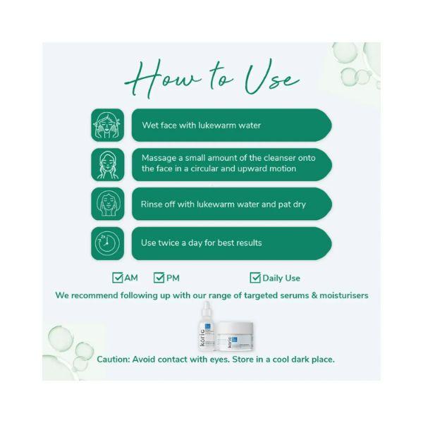 Koric Super Food Daily Cleanser 120 ml - Face Scrubs