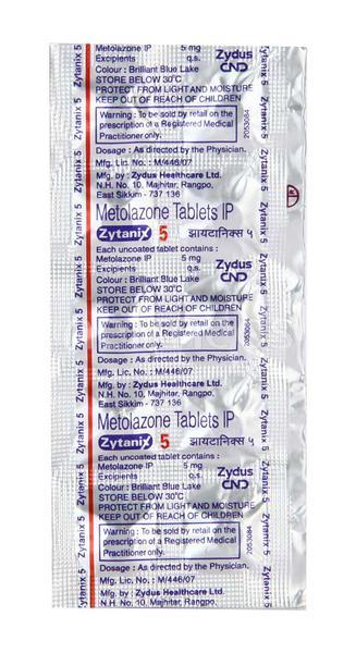 Zytanix 5mg Tablet 10'S - Hypertension-Diu