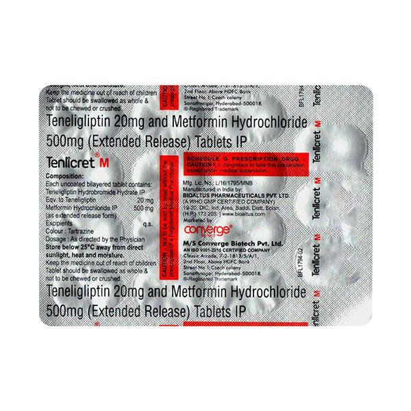 TENLICRET M Tablet 15's - Diabetes-Ant