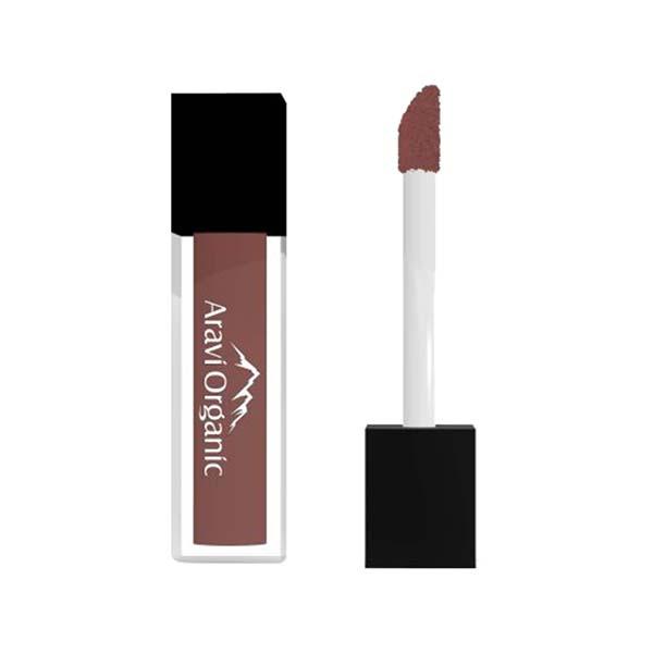 Netmeds | Aravi Organic Long Lasting Ultra Smooth Matte Liquid Lipstick - Ready To Kill Lipstick 1.5 ml