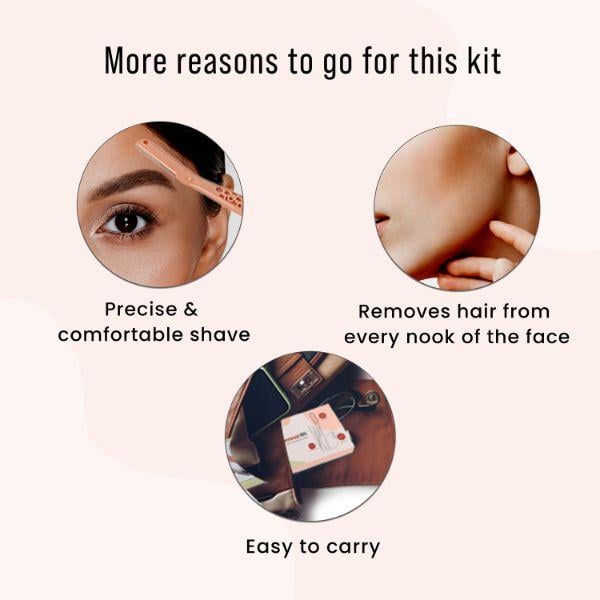 Sirona Reusable Facial Hair Removal Kit (Pack of 3) 1's - Shaving & Hair Removal