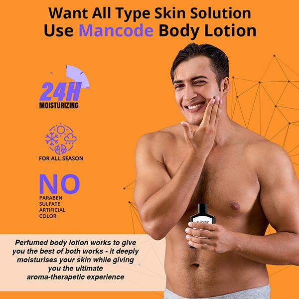 Mancode Raw Perfume Body Lotion 200 ml - Lotions & Creams