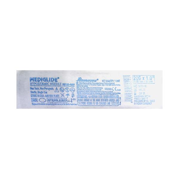 Romsons Disposable Mediglide Hypodermic Needle (SS 6092) (26 G x 0.5 in) - Syringes And Needles