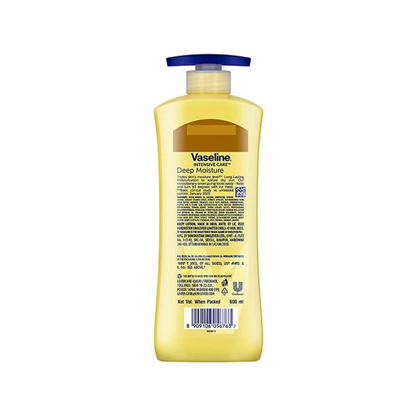 Vaseline Deep Moisture Body Lotion for Cushion Soft Skin With Ceramides Hyaluron 600 ml - Lotions & Creams