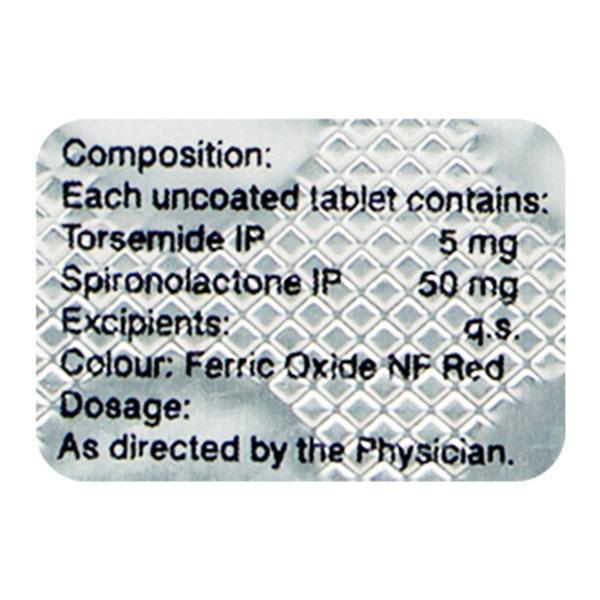 TORSID PLUS 5/50 Tablet 10's - Hypertension-Diu