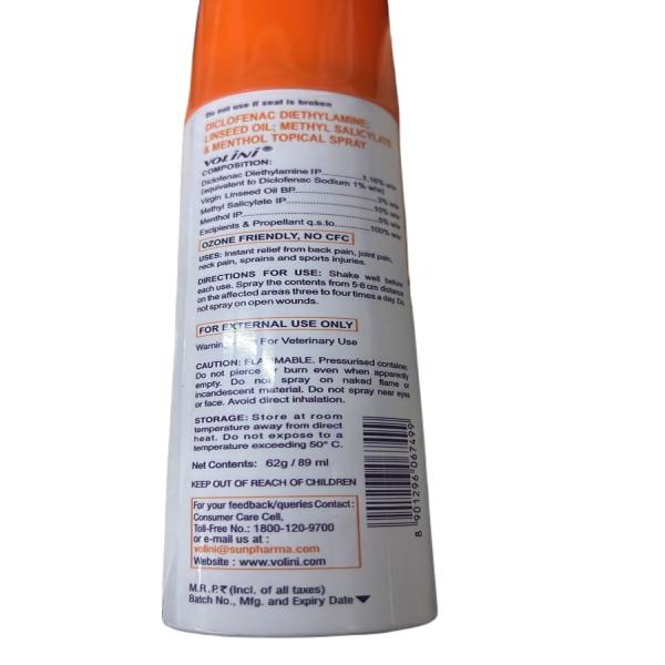 Volini Spray 62 g - Pain Relief Spray
