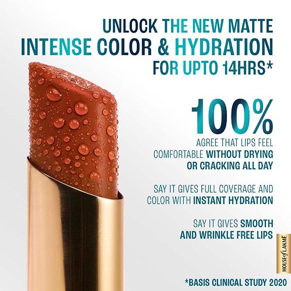 Lakme 9To5 Hya Matte Lipstick Sangria Sunday 3.6 gm - Lipsticks