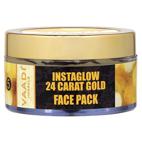 24 Carat Gold Face Pack - Vitamin-E & Lemon Peel 70 gm - Face Packs