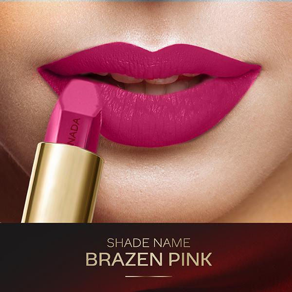 Faces Canada Matte Addiction Lipstick Luxurious Comfort HD Finish with Mulberry Oil & Shea Butter Brazen Pink 01 3.7gm - Lipsticks