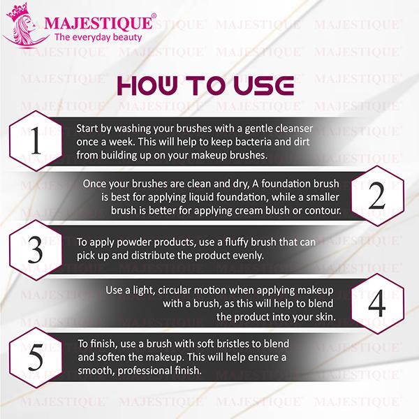 Majestique Makeup Foundation Brush Super Soft 1's - Blush Brush