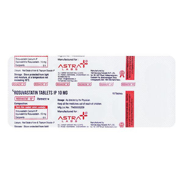 ROSVASTAT 10 Tablet 10's - High Cholesterol-Dys