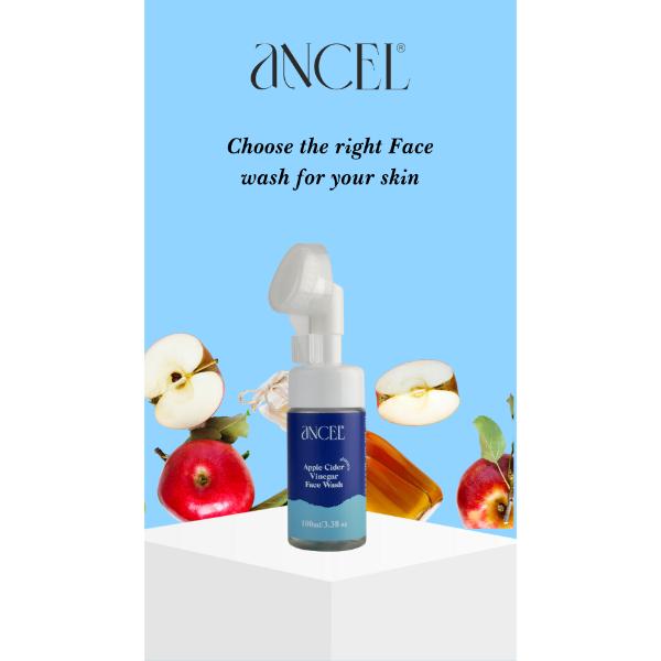 Ancel Apple Cider Vinegar Foaming Face Wash 100 ml - Face Washes