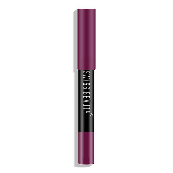 Swiss Beauty Stay On Lip Crayon - ( 12 Burgundy) 3.5gm - Lipsticks