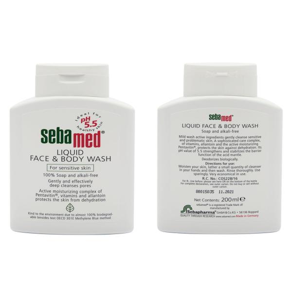 Netmeds | SEBAMED FACE & BODY WASH Liquid 200ml