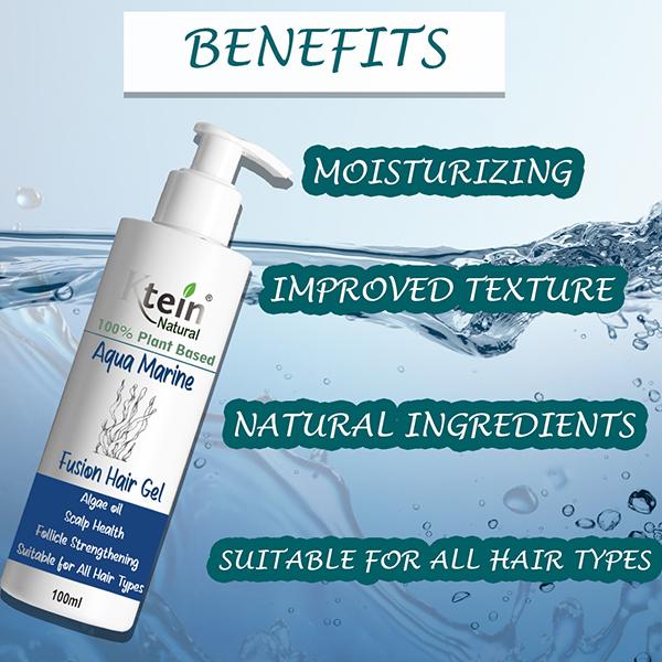 Ktein 100% Plant-Based Aqua Marine Fusion Hair Gel 100 ml - Hair Gels & Waxes