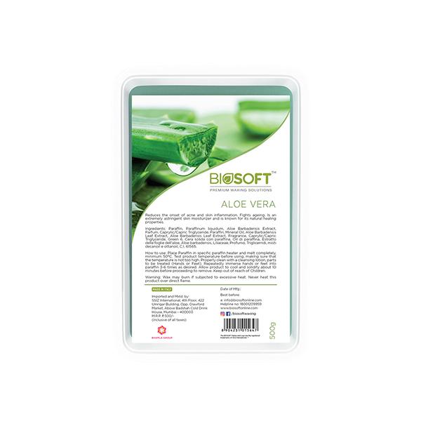 Netmeds | Biosoft Aloevera Paraffin Wax 500 S gm