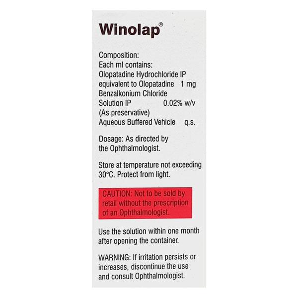 Winolap Eye Drops 5ml - Eye conditions-Oph