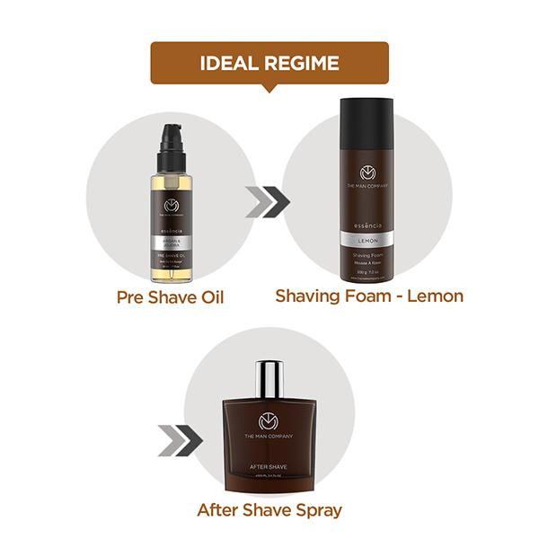The Man Company Premium Shaving Kit with Pre-Shave Oil, Shaving Foam, Black Brush, After Shave Spray, Coffee Face Wash & Travel Kit Bag 1000 gm - Face Wash & Cleansers