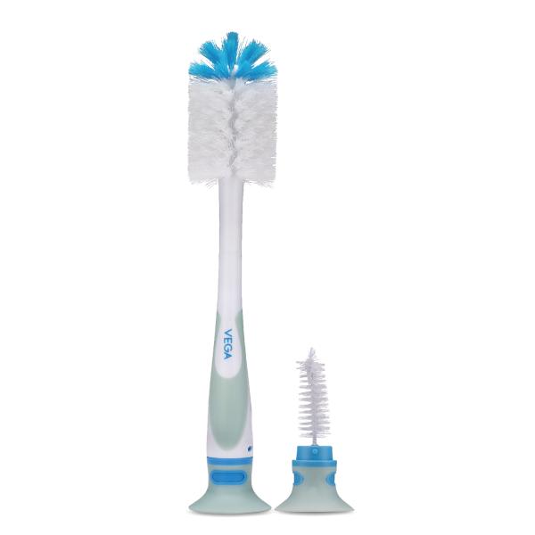 Netmeds | Vega Baby & Mom 2-in-1 Bottle, Nipple Brush & BPA Free 1's