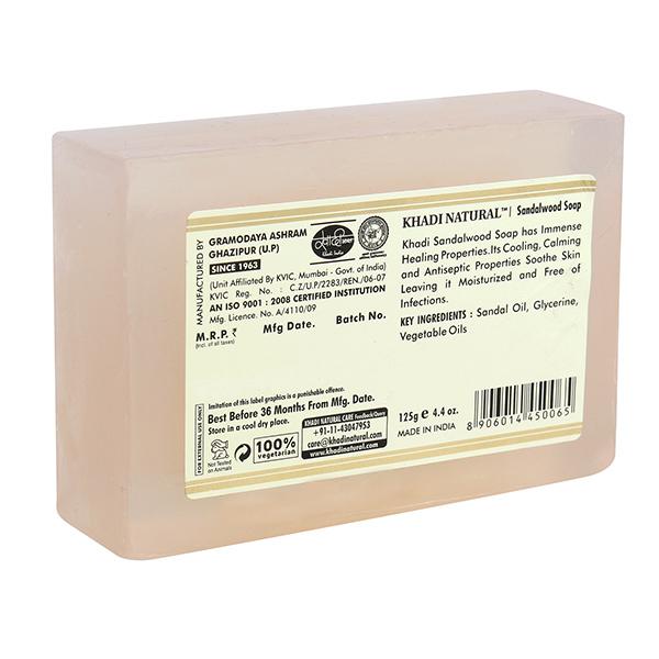 KHADI NATURAL SANDALWOOD SOAP 125 gm - Soaps