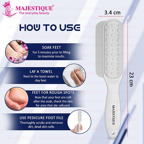 Majestique Foot Callus Remover, Deluxe Pedicure Spa Treatment - Multicolor 1's - Manicure & Pedicure Kits