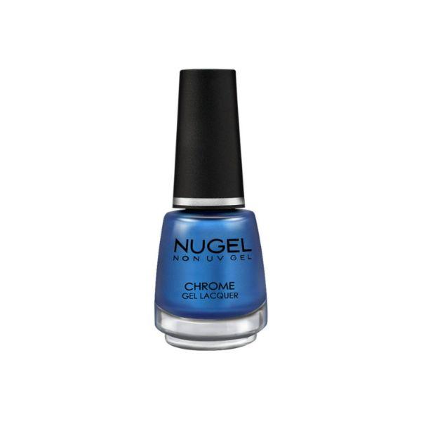 Nugel ELECTRIC BLUE CS C08 Non Uv Gel Chrome Nail Enamel 13 ml - Nail Polish