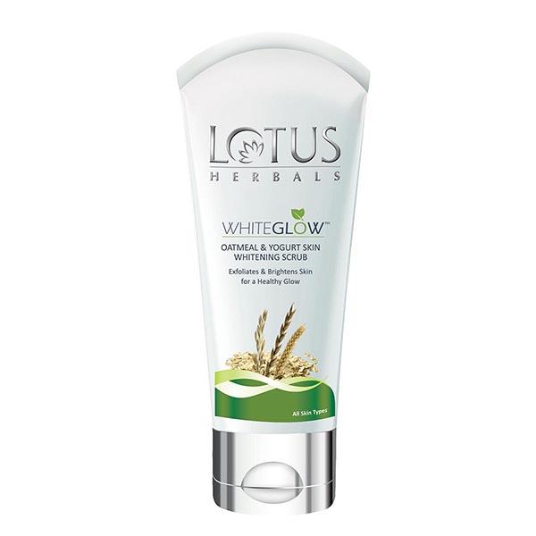 Netmeds | Lotus Herbals Whiteglow Oatmeal & Yogurt Skin Whitening Scrub 50 Gm
