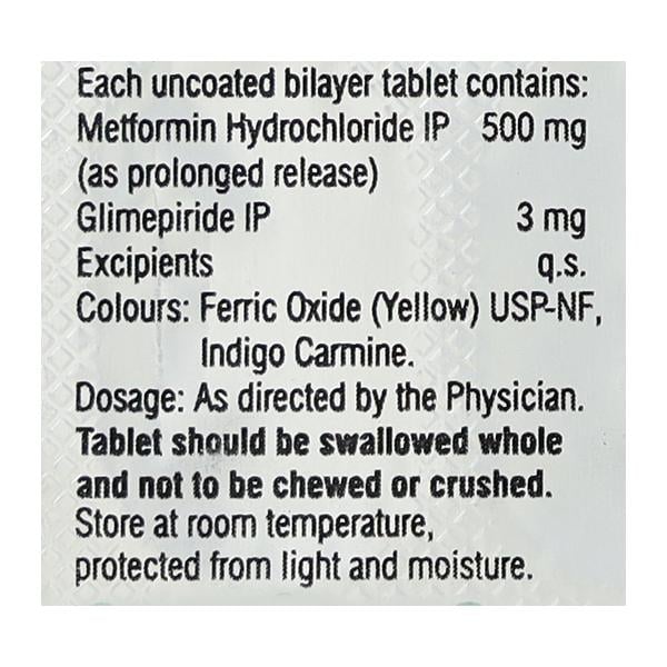 GEMER 3mg Tablet 10's - Diabetes-Ant