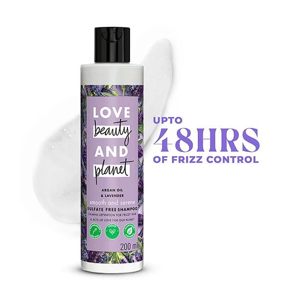 Netmeds | Love Beauty And Planet Argan Oil and Lavender Sulfate Free Smooth and Serene Shampoo 200 ml