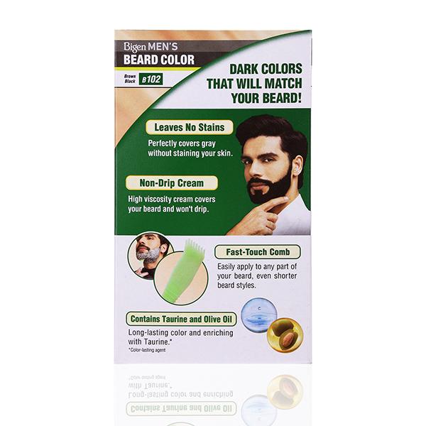 Bigen Men's Beard Color No Ammonia - Brown Black B102 40gm - Crème