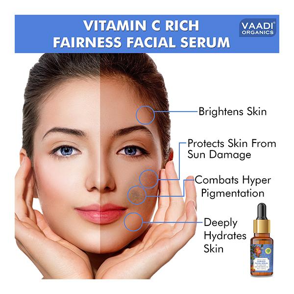Vaadi Herbals Vitamin C Rich Fairness Facial Serum 10 ml - Face Serum