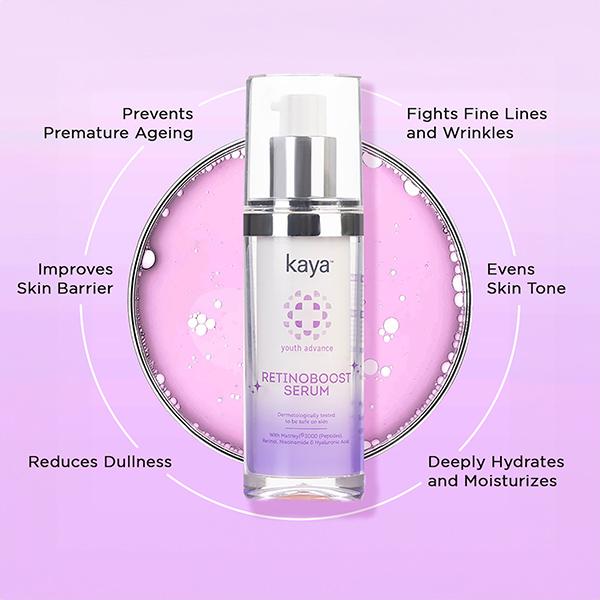 Kaya Retinoboost Face Serum, Anti-Ageing, Fine Lines & Wrinkle Free Skin, All Skin Types 30 ml - Face Serum