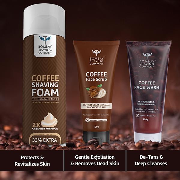 Bombay Shaving Company Coffee Revitalising Kit 464 gm - Scrubs & Exfoliants