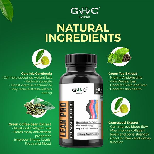 GHC Herbals Lean Pro Veg Capsule 60's - Weight Loss