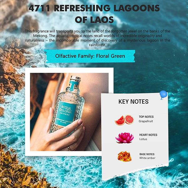 4711 Acqua Colonia Refreshing Lagoons Of Laos Eau De Cologne 50 ml - Women Perfumes (Edt/Edp)
