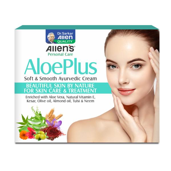 Allen Aloe Plus Soft & Smooth Cream 50 gm (Pack Of 4) 1's - Personal Care (Ayush)