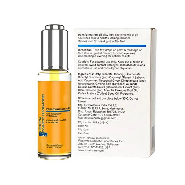 Fixderma Cosmetic Laboratories (FCL) Transformation Face Oil 30 ml - Face Oils