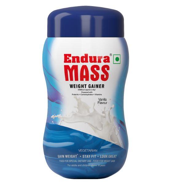 Endura Mass Weight Gain Powder - Vanilla Flavour 500 gm
