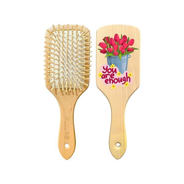 Netmeds | Allure Personalised Paddle Hair Brush Bouquet Print 1's