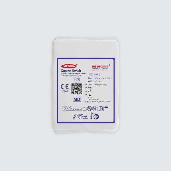 Netmeds | Medica Gauze Swab (5 cm x 5 cm x 16 Ply) 5's
