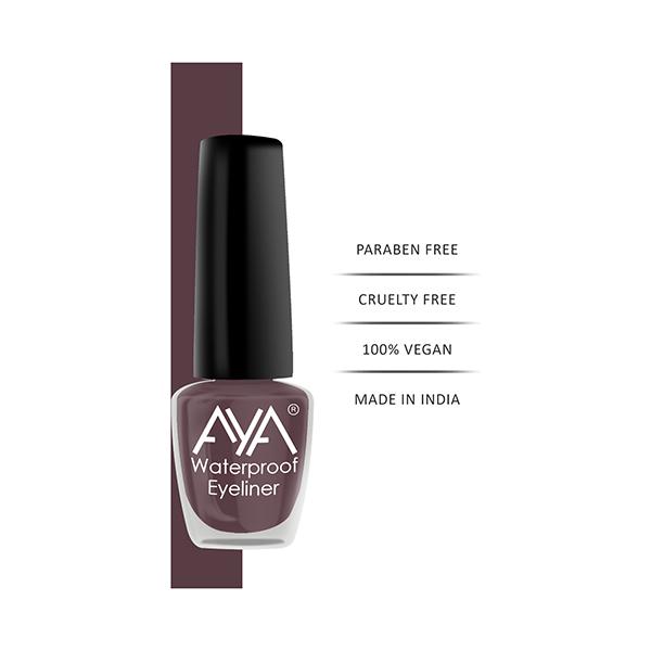 Aya 24 Hrs Long Lasting & Waterproof Eyeliner - Matte Brown 5 ml - Eyeliners