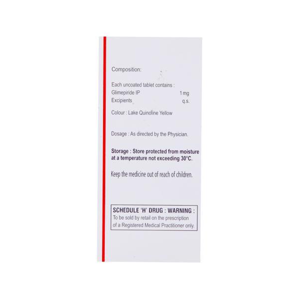 Glimisave 1mg Tablet 15'S - Diabetes-Ant