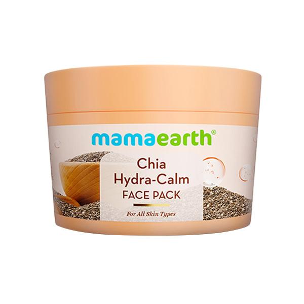 Mamaearth Chia Hydra-Calm Face Pack with Chia Seed & Ceramides for Healthy Skin Barrier 200 gm - Face Packs